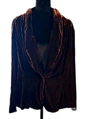 CLOTH & PORTRAIT Stretch Velour Blazer